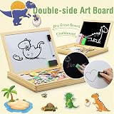 COOLJOY Wooden Magnetic Puzzle Dinosaur Board 100+ PCS Educational Toy view 3