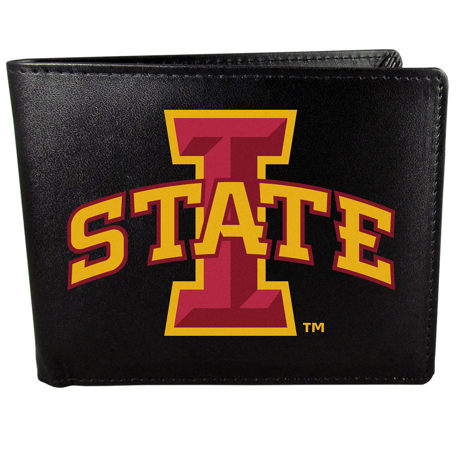 Siskiyou NCAA Sports Mens Iowa State Cyclones Bi-fold Wallet Large Logo One Size Black