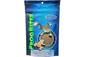 Invert Aquatics Frog Bites - Moist Pellet Sinking Diet for Frogs & Small Amphibians (3 oz (85g))