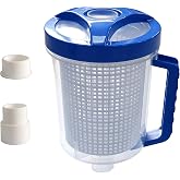 PoolSupplyTown Upgraded W560 Inline Pool Leaf Canister/Leaf Catcher/Leaf Trap with Basket Replace Hayward W560 W530, Zodiac W26705, and Pentair R211084 Pool Cleaner Leaf Canister