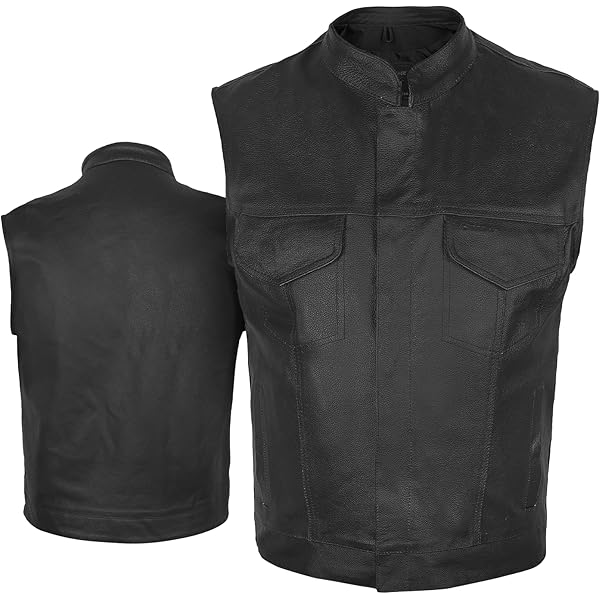 Amazon.com: Men's SOA Motorcycle Genuine Cowhide Leather