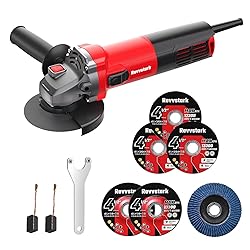 Revvstark Angle Grinder, 7.5-Amp 4 1/2 inch