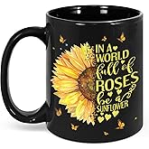 Bgsnbsha Sunflower Gifts for Women, Sunflower Mug for Her 11oz, Sunflowers Mothers Day Gifts, Sunflowers Birthday Gift for Friends