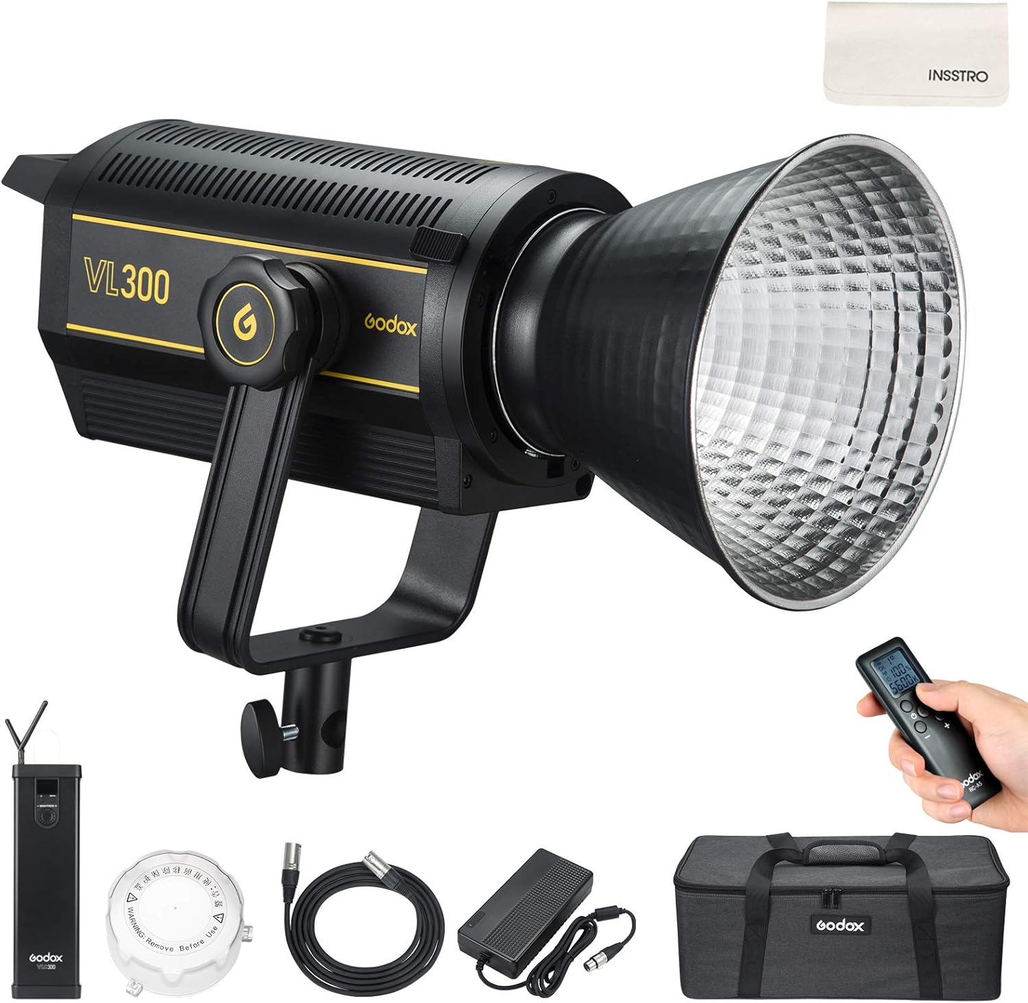 Lampe Torche Et Appareil Photo Ne Fonctionne Plus Godox VL300 LED Lampe 300W, Éclairage Continue 5600±200K, Torche Vidéo