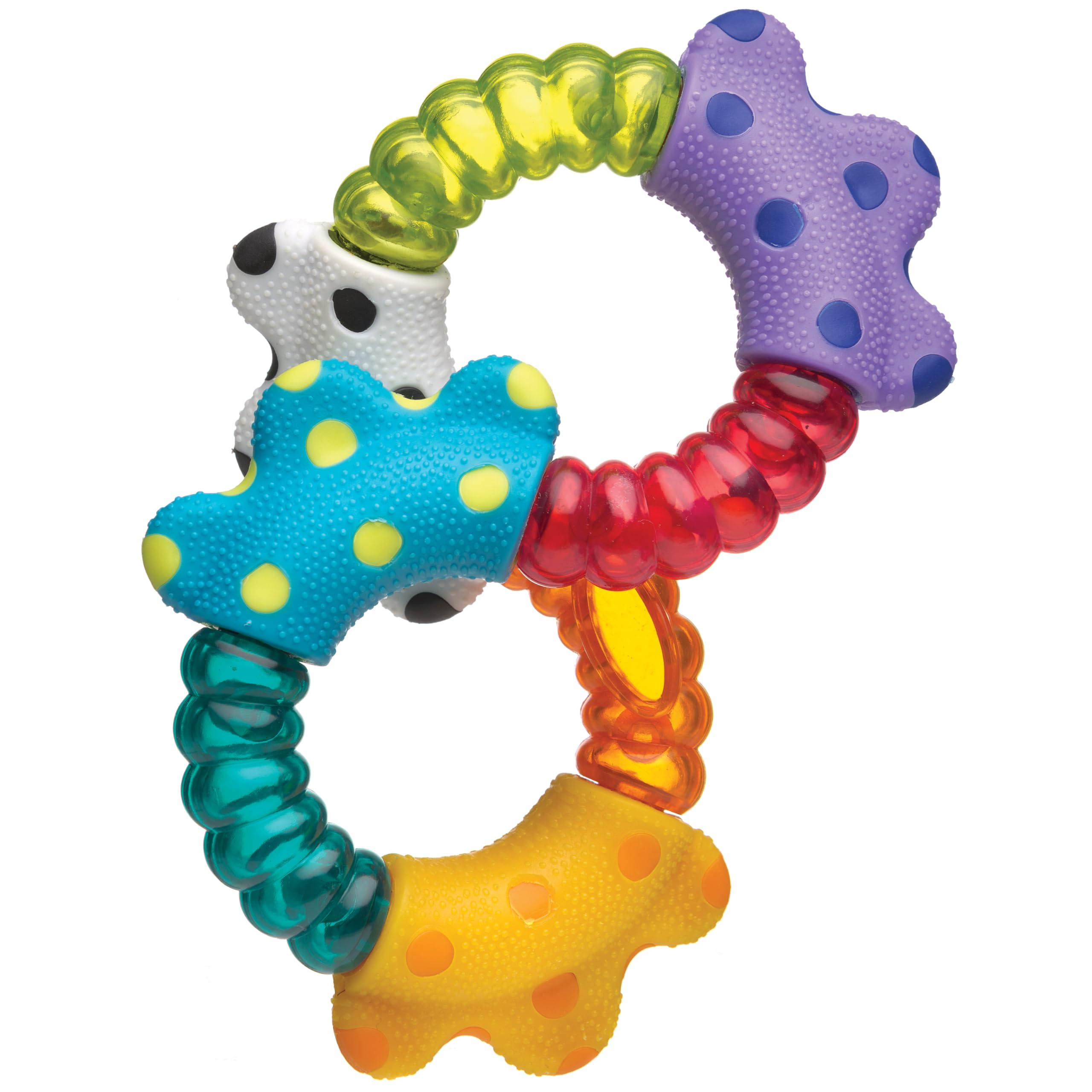 Playgro Click & Twist Baby Rattle – Interactive Sensory Toy for Infants 3+ Months – Multicoloured — image 1
