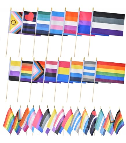 NoN.co Amazon.com : BJZFAA Greysexual Pride Flag Small Flags Mini Hand