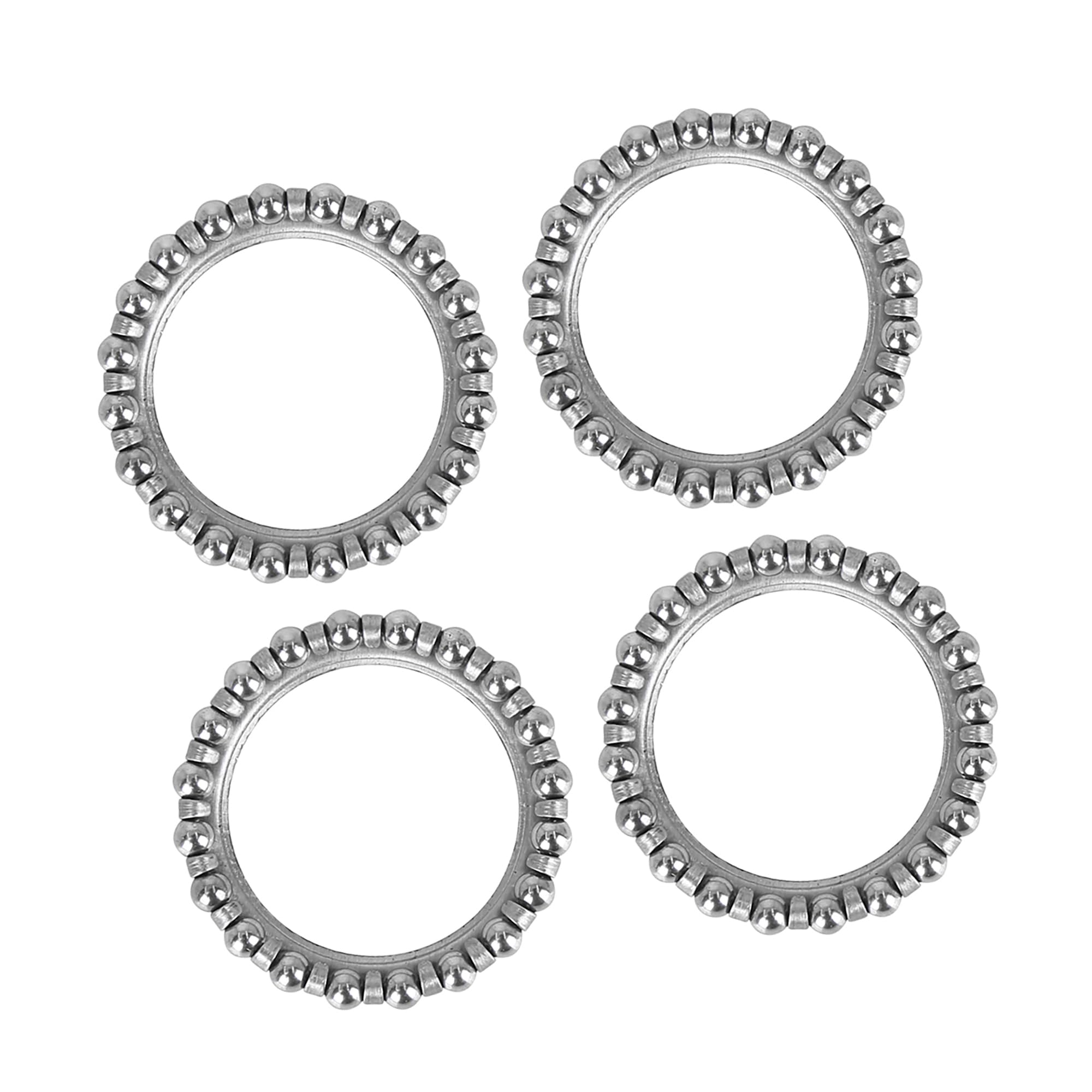 A ABSOPRO Bicycle Ball Bearings Steel Silver Tone (Set of 4)