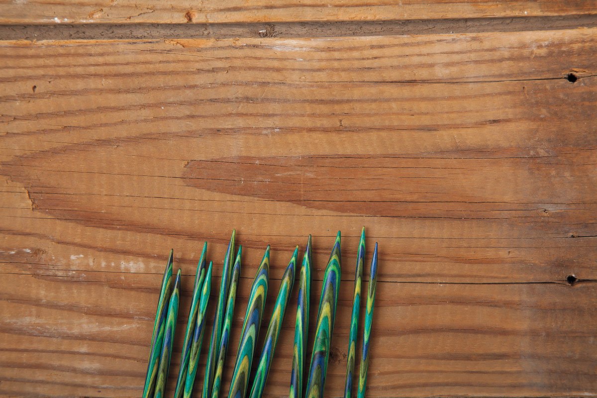 (15cm, Caspian) - Knit Picks 5.9 inches (15 cm) Caspian Wood Double Pointed Needle Set