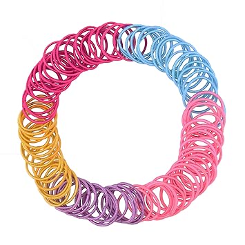Mix Color Driew Hair Tie For Kids Pack Of 200 Mini Tiny Ponytail