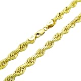 Nuragold 10k Yellow Gold 5mm Rope Chain 