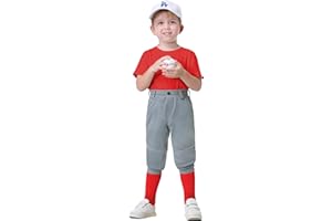MIVEI 2T/3T/4T/5T/6T Youth Toddler Boys Baseball Pants - Kids Gilrs Tee Ball Softball Football Pants with Belt Loop UPF50+