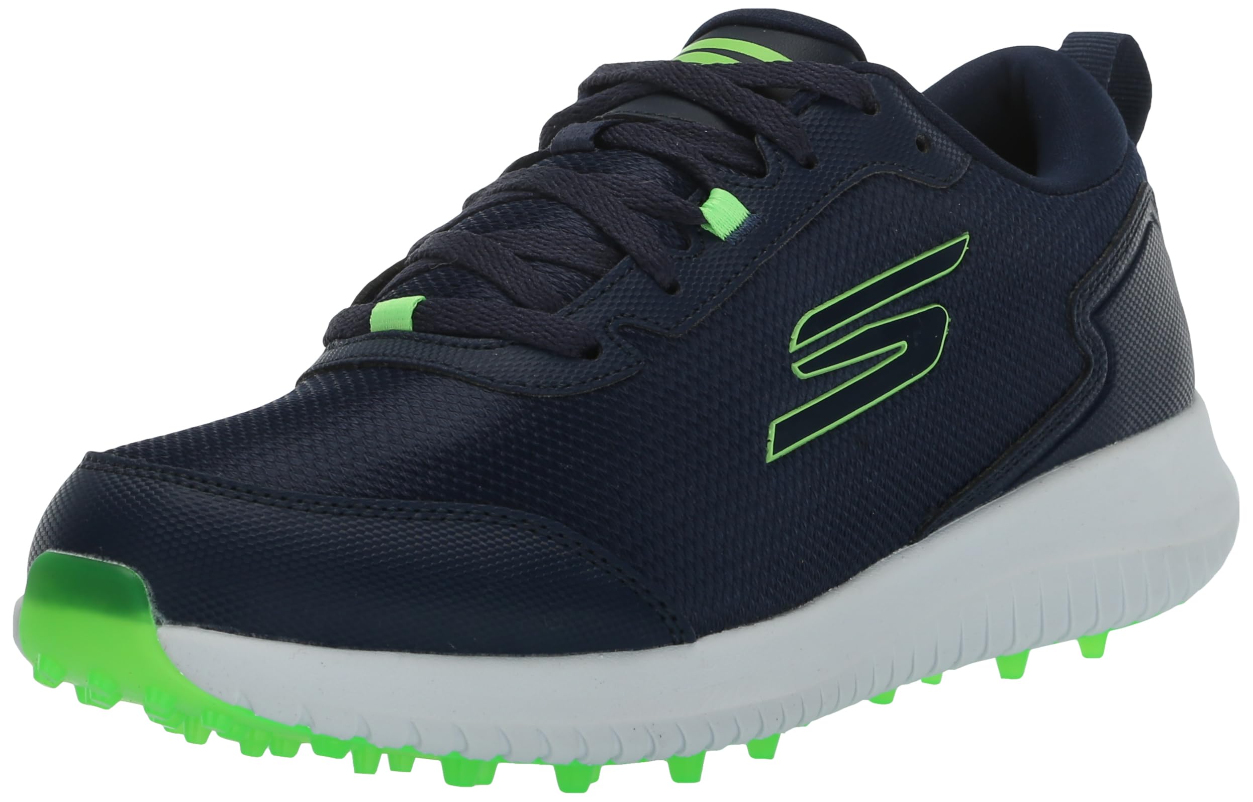Skechers Men's Max Fairway 4 Lightweight Spikeless Golf Shoe, Navy/Lime, 9 Wide Image Skechers Men's Max Fairway 4 Lightweight Spikeless Golf Shoe, Navy/Lime, 9 Wide Image