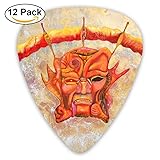 Arc Red Fire Yellow Volcano Classic Guitar Picks 16