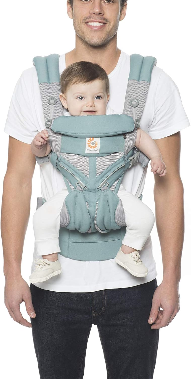 Omni 360 Cool Air Raven Multiposition Dorsale Et Ventral Ergobaby Porte Bebe Ergonomique Et Physiologique Pour Nouveau Ne Porte Bebes Ventraux Bebe Puericulture