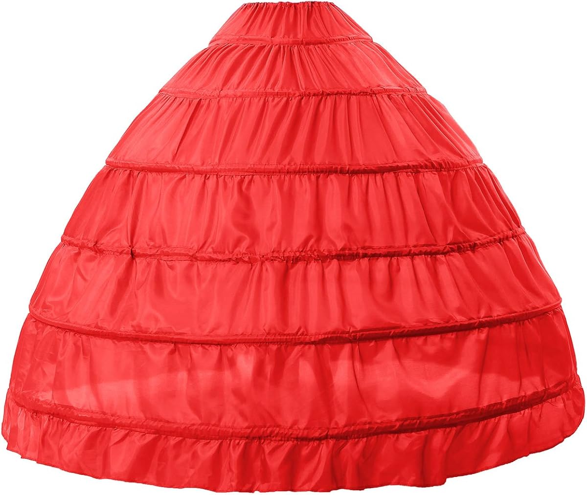 MISSYDRESS Full A-line 6 Hoops Floor-Length Bridal Dress Gown Slip Petticoat Black at  Women’s Clothing store