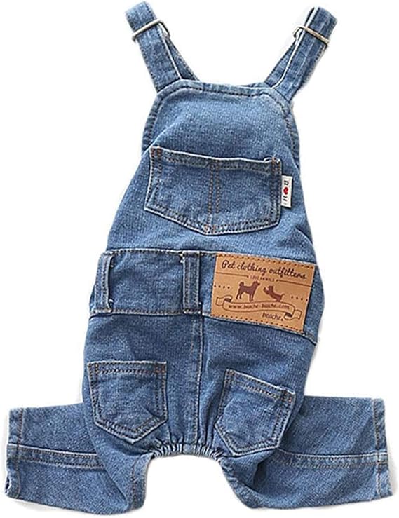 Amazon Co Jp Yolaird 犬服 つなぎ 冬 デニム 犬の服 Tシャツ 春秋 ペット服 カバーオール かっこいい 注目 ドッグウェア 防寒 コート パー カー ペットの服 洋服 小型犬 中型犬 着せやすい お散歩お出かけ服 服 ファッション小物