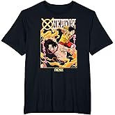 One Piece Anime Ace and Luffy Team Up Kanji T-Shirt