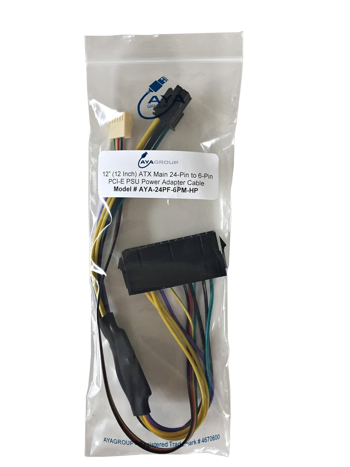 Amazon.com: AYA 12" (12 Inch) ATX Main 24-Pin to 6-Pin PCI-E PSU Power  Adapter Cable 18AWG for HP Z220/Z230, Elite 8000, 8100, 8200, 8300, HP 800  G1, ...