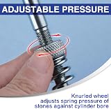 SPEEDWOX Adjustable Cylinder Hone Tool 1-1/4"-3-1/2" Deglazer 220 Grit Stones view 5