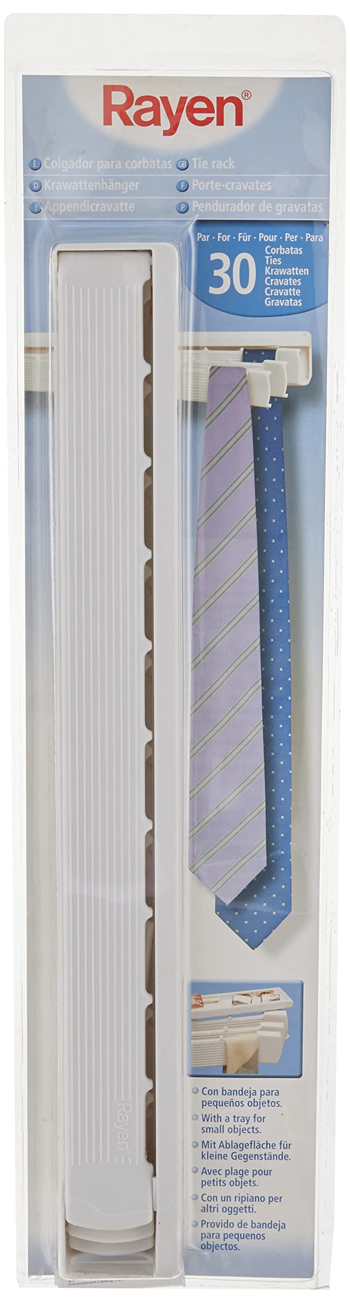 Rayen 2203 Tie Rack for 30 Ties