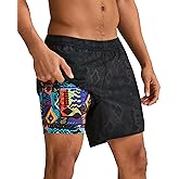 maamgic Mens 5" Gym Running Shorts for Men 2 in 1 Quick Dry Workout Athletic Shorts