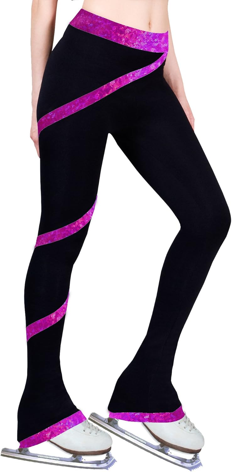 Figure Skating Spiral Polartec Polar Fleece Pants: Clothing