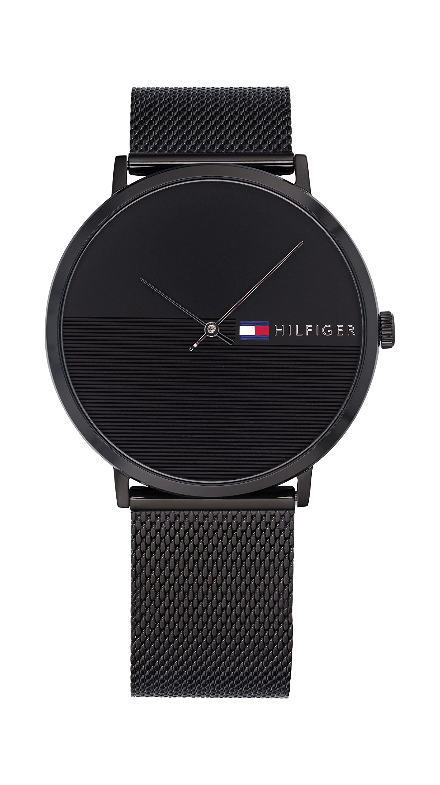 Tommy Hilfiger Analogue Quartz Watch for Men with Black Stainless Steel Mesh Bracelet - 1791464