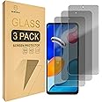 Mr.Shield Privacy [3-Pack] Screen Protector For Xiaomi (Redmi Note 11/11S 4G) 6.43 Inch [NOT Fit For 5G Version] [Tempered Glass] [Anti Spy] Screen Protector