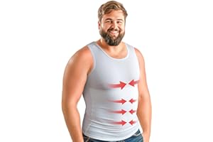 ARMSTRONG AMERICA Compression Shirt for Men | Gynecomastia Compression Tank Top Men | Mens Shapewear Compression Shirts