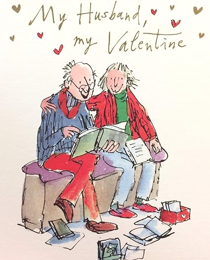 Valentines Day Card My Husband My Valentine Quentin Blake Design Amazon Co Uk Office Products amazon co uk