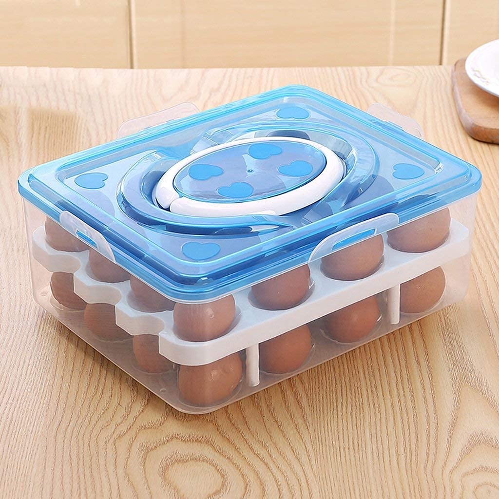 Buy NHP Traders 2 Layer 48 Grid Egg Storage Box/Food Storage Box