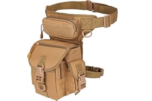 Tactical Drop Leg Bag for Men - Tactical Thigh Bag, Leg Pouch, Hip Bag for Motorcycle, Riding, and Cycling