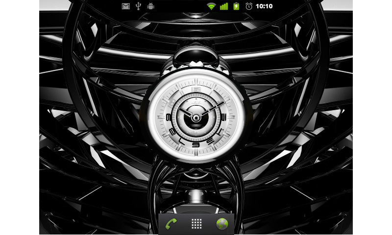 Hollywood Beautiful Clock Widget Theme for Android