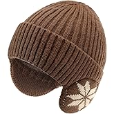BAVST Hat for Men Knitted Beanie Women Winter Hats Men’s Stretchy Caps Outdoor Beanies Fleece Lined Ear Warmer