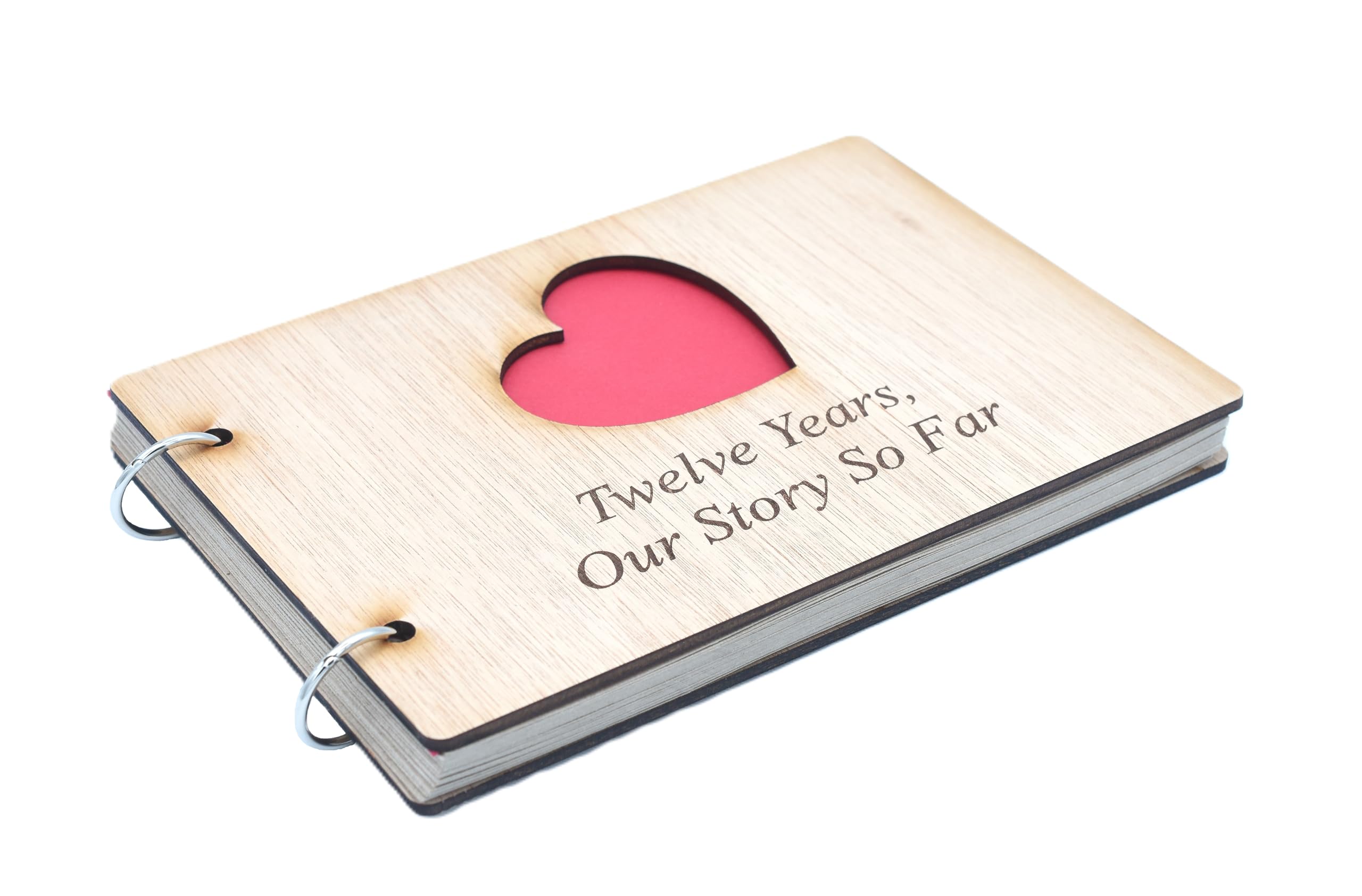 12 Years Our Story So Far - Scrapbook, Photo album or Notebook Idea For 12th Anniversary