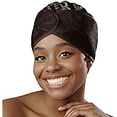 DONNA Cool Mesh Wrap &ndash; Large Breathable Hair Wrap for Women, Adjustable Head Wrap Cap, Comfortable Mesh Hair Wrap for Sleeping and Daily Wear, Fits All Hair Types, Black