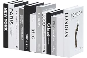 12 Pcs Decorative Books for Home Decor,Stylish Fake Book Coffee Table Book Decoration for Shelf, Entryway,Home Sweet Stacked 