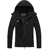 DECKTIN Women's Waterproof Lightweight Rain Jacket Hooded Windproof Rainoats Outdoor Hiking Jacket Travel Windbreaker