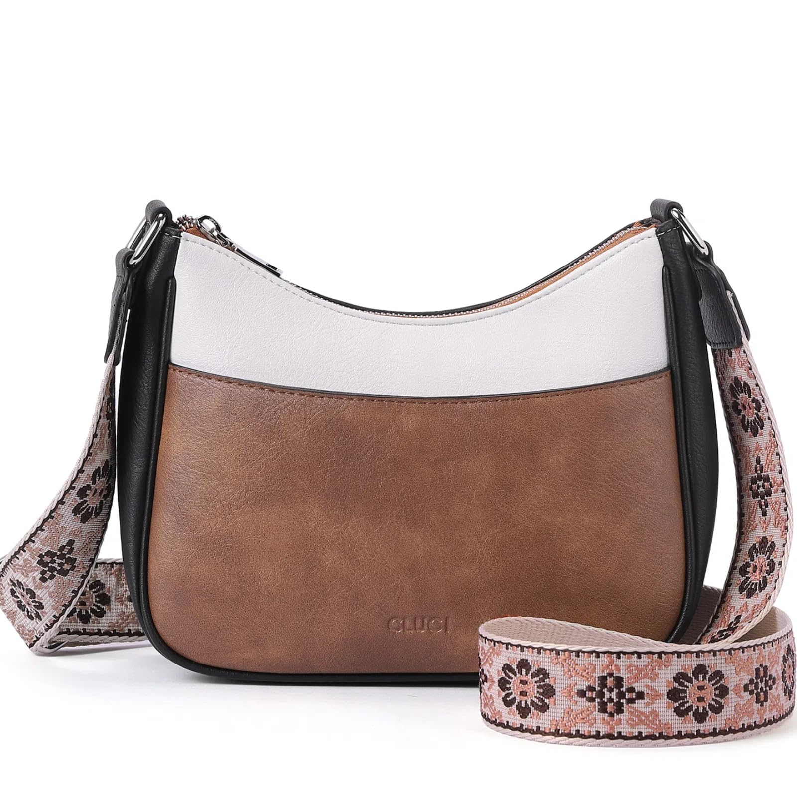 Photo 1 of CLUCI Crossbody Purses for Women, Leather Crescent Bags Crossbody with Adjustable Strap, Women's Shoulder Handbags