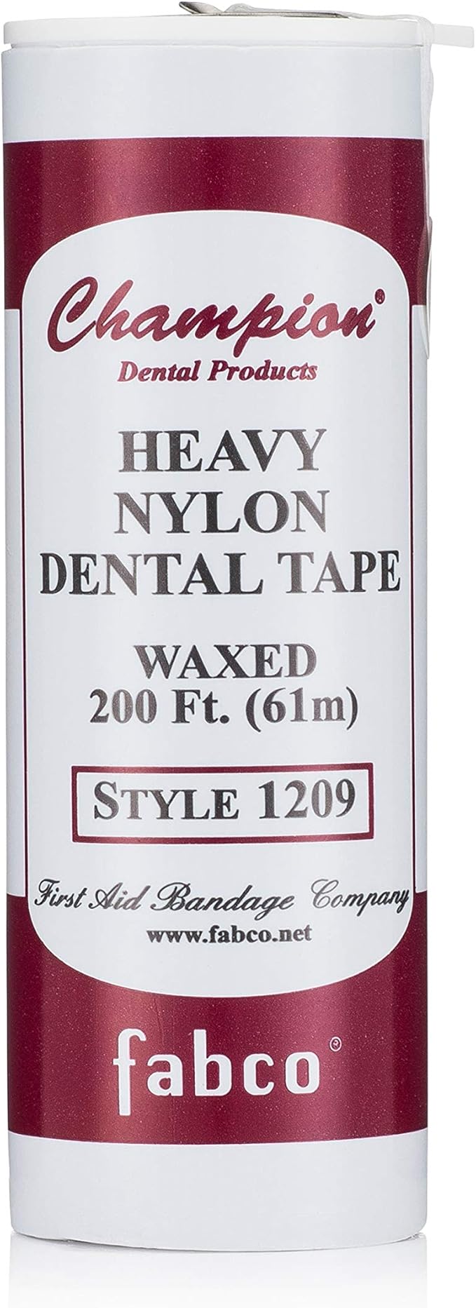Champion Dental Tape Thick Waxed Unflavored Heavy Nylon