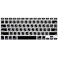 HRH Thai Silicone Keyboard Cover Skin for MacBook Air 13,for MacBook Pro 13/15/17(with or w/Out Retina Display,2015 or Older Version),for iMac Older USA Layout Keyboard Protector -Black