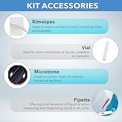 AmScope Microscope Slide Preparation Kit - Includes