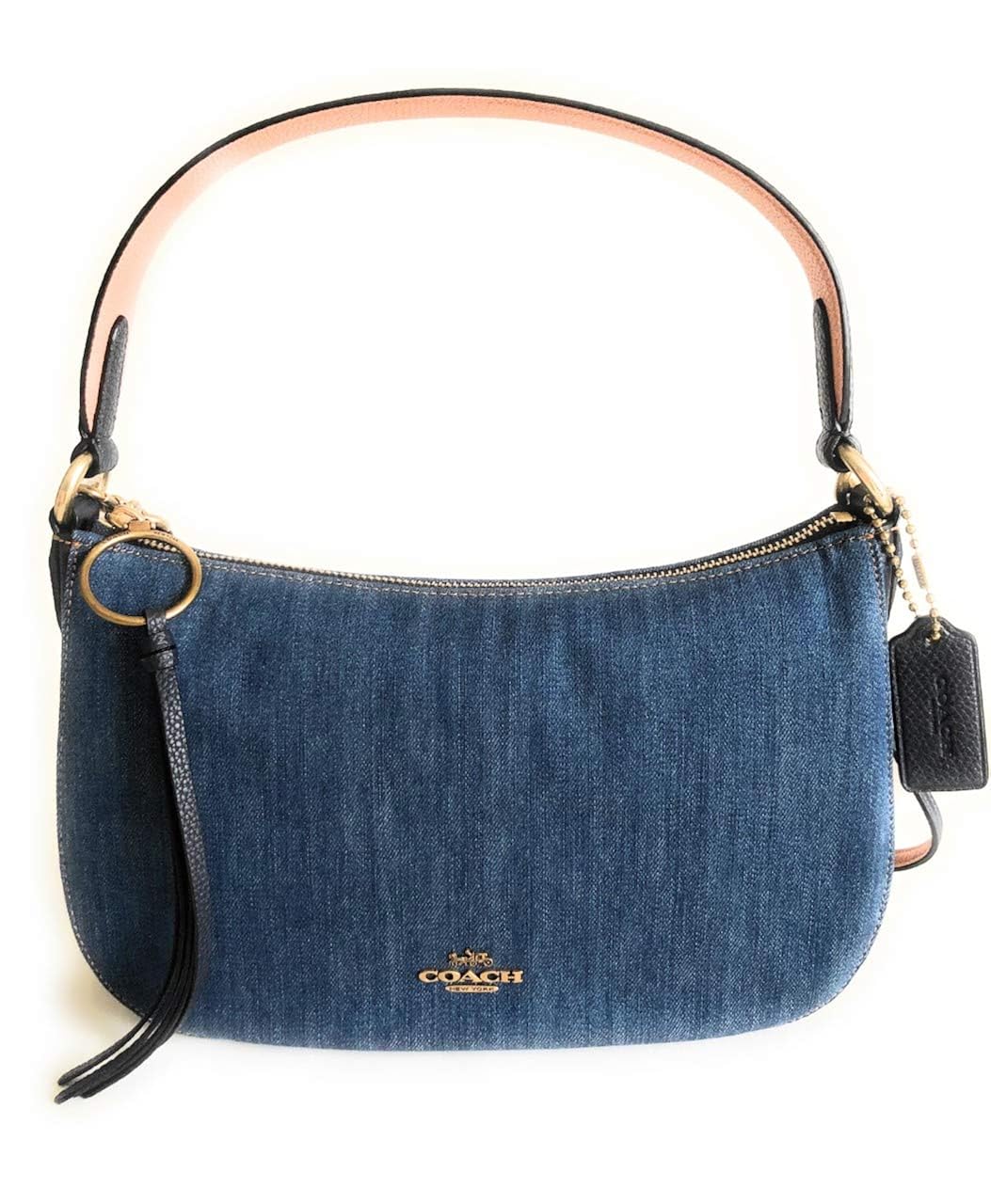 coach denim sutton crossbody