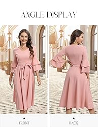 DRESSTELLS Women's Blush Pink Cocktail Tea Party