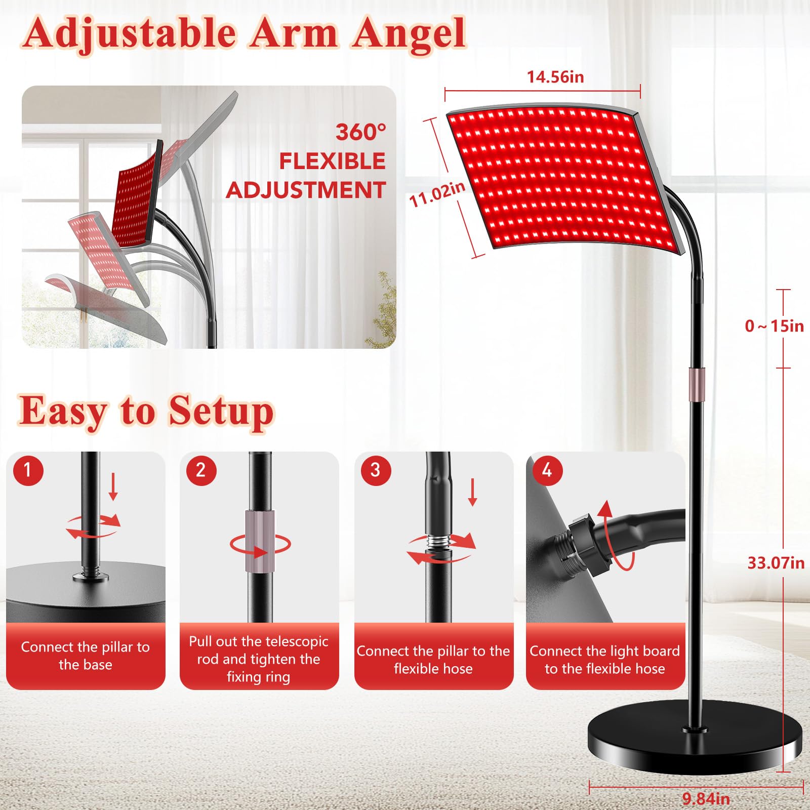 Red Light Therapy for Body Face Infrared Light Therapy for Body with 660nm & 850nm Near Infrared LED Red Light Therapy Large Panel at Home Idea Gift for Women Wife Mom Sister Girlfriend