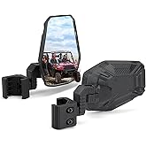 KEMIMOTO UTV Side Mirrors, UTV Rearview Mirrors Compatible with Pro-Fit Polaris Ranger General Can-Am Defender Maverick Trail