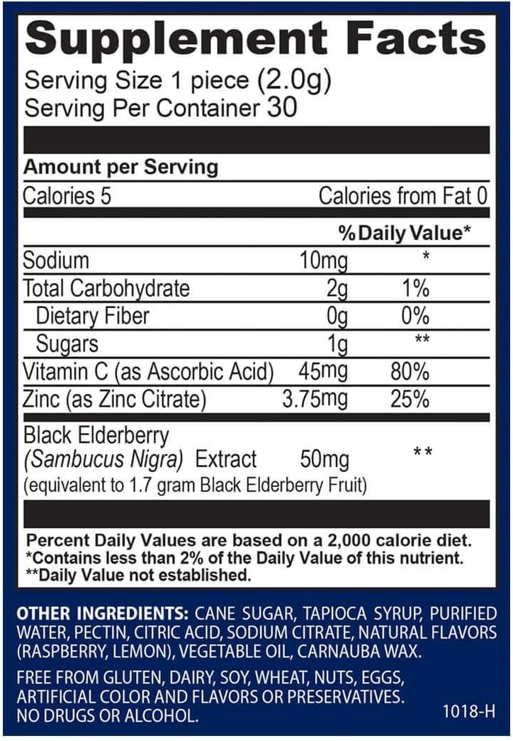 Sambucol Black Elderberry Gummies, 30 Gummies: Health & Personal Care