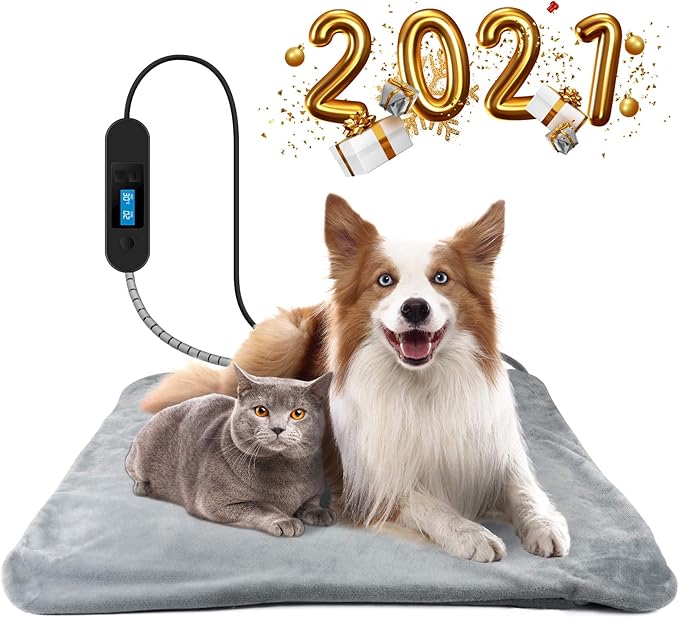 Vorrot Haustier Heizmatte, Heizkissen für Hund Katze, Wasserdicht