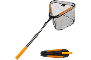 MoiShow Floating Fishing Landing Net - Foldable for Freshwater or Saltwater - Folding and Fly Fishing