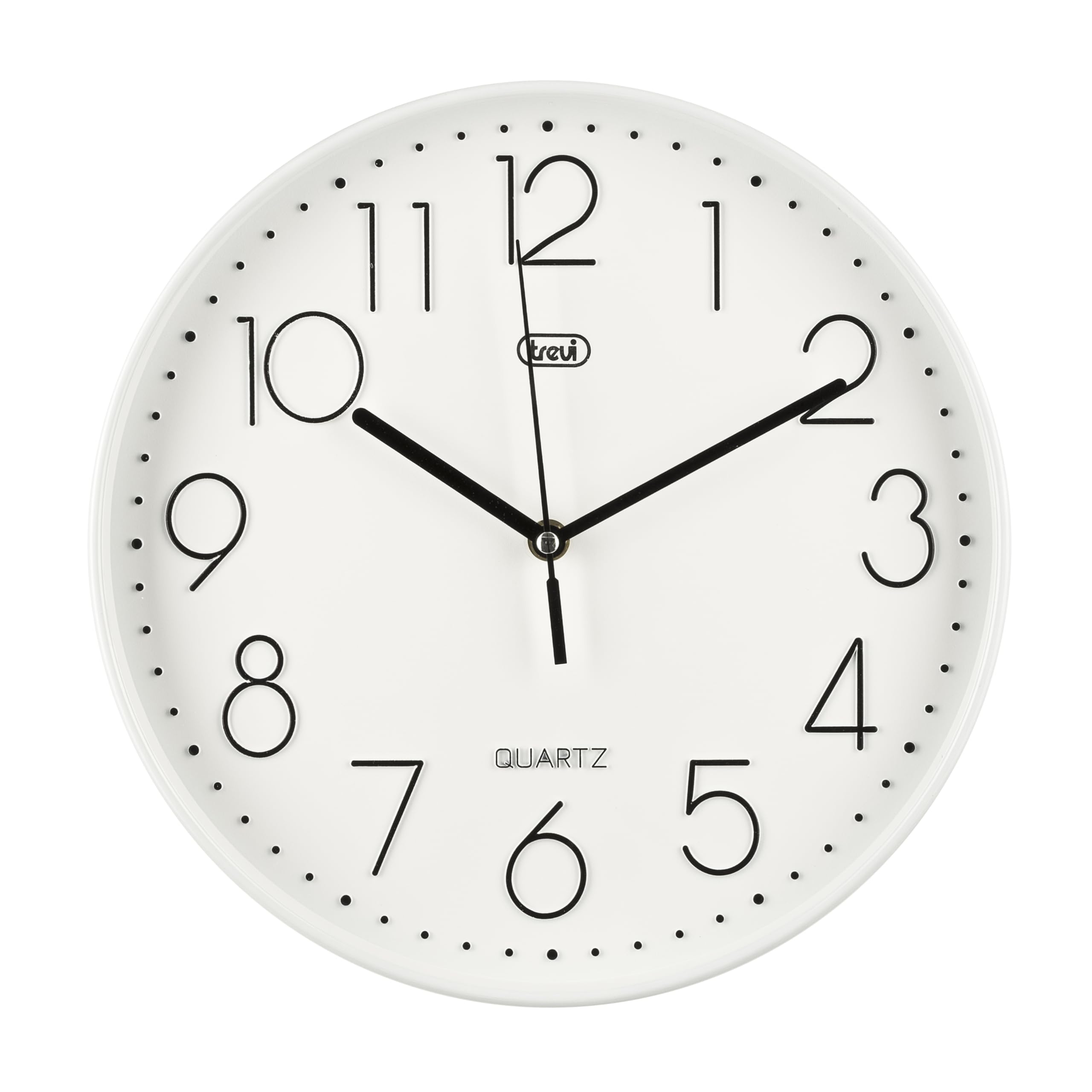 Trevi OM 3508 S Wall Clock, 30 cm 30 cm Bianco